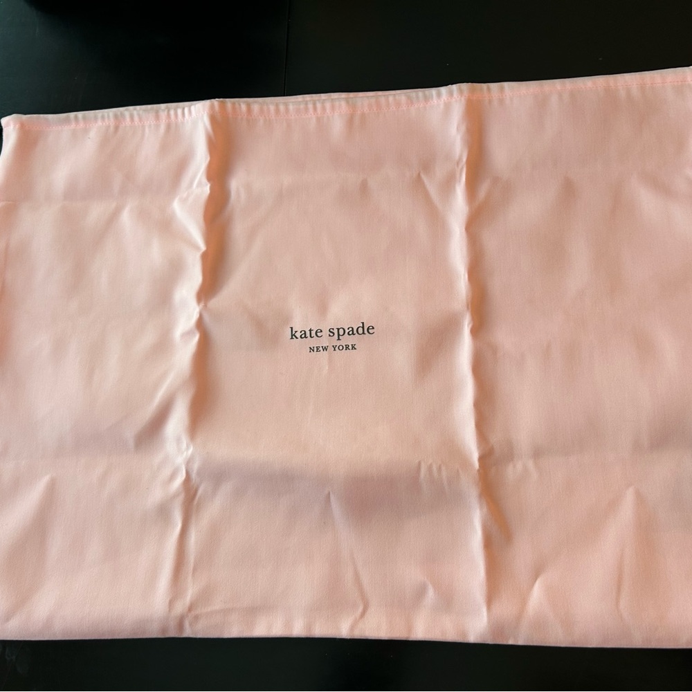Kate Spade Pink Dust Bag draw string good size No tags but never used